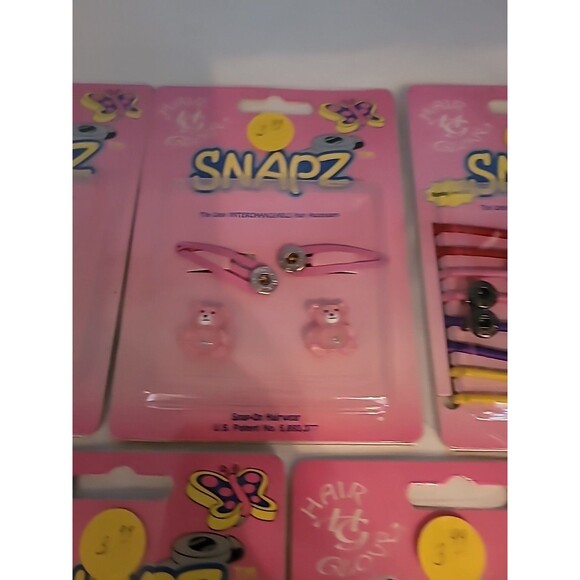 Lot Of 5 New SNAPZ  Vintage Swappable Snap in Hair Accessories Vintage Tom Jerry - Picture 3 of 6